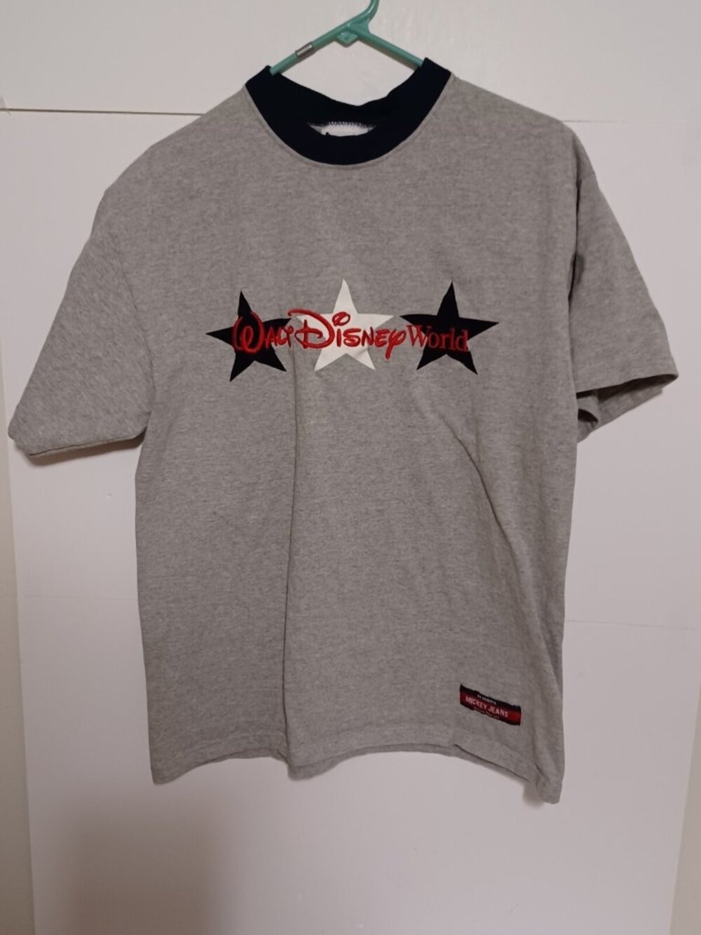 VTG Walt Disney World An Original Mickey Jeans Gray L Tshirt Quality since 1971